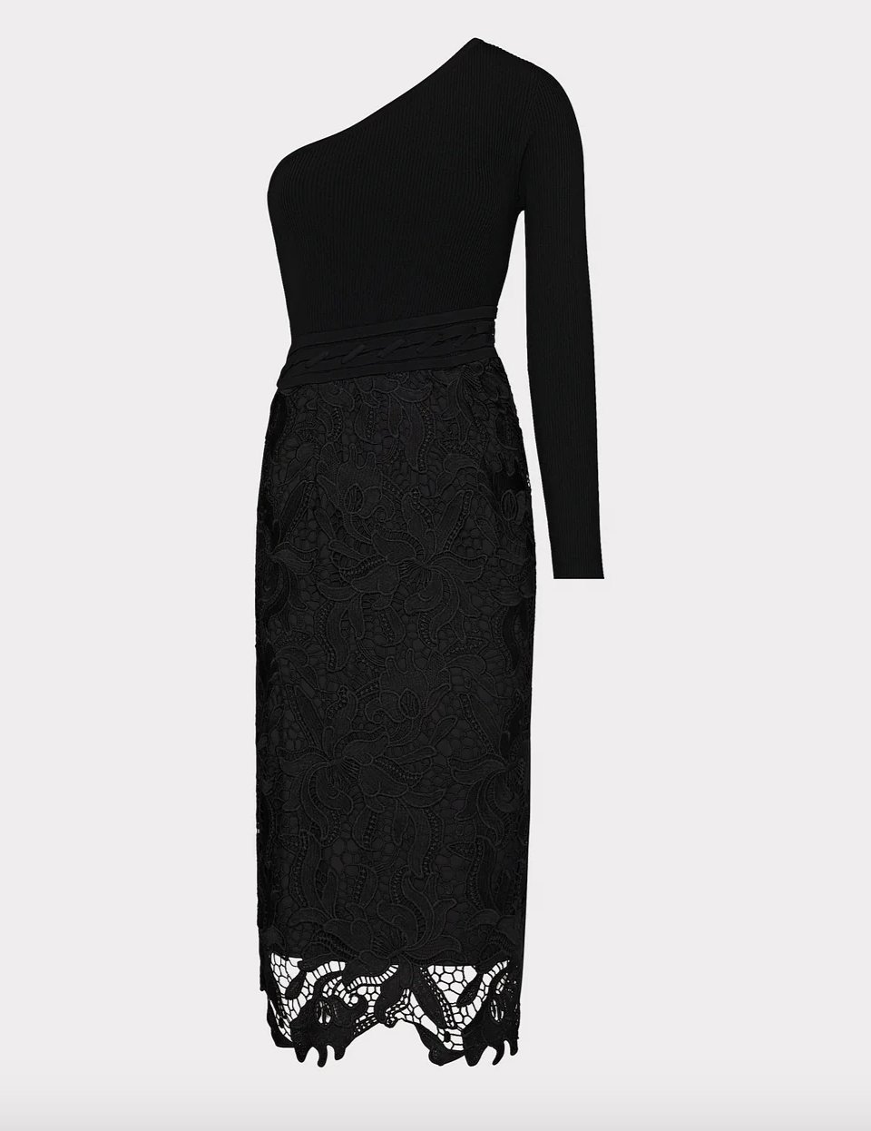 open lace back dress One Shoulder Lace Up 3d Flower Midi Dress – IULOVER