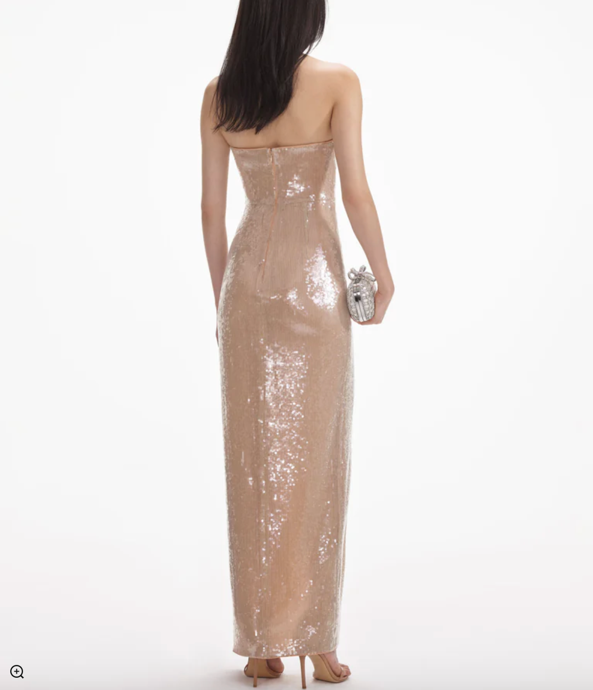 Self Portrait Champagne Sequin Maxi Dress Vie Boutique St. Louis